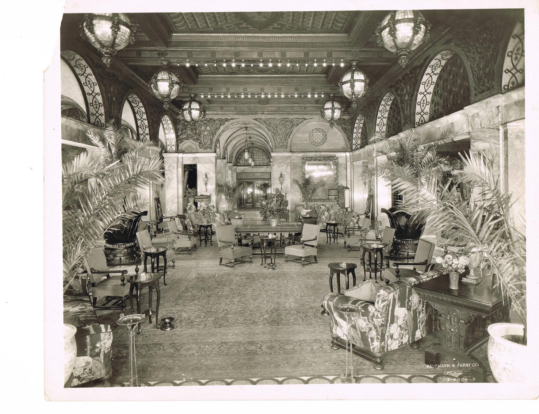 Historic Photo of Hotel Interior